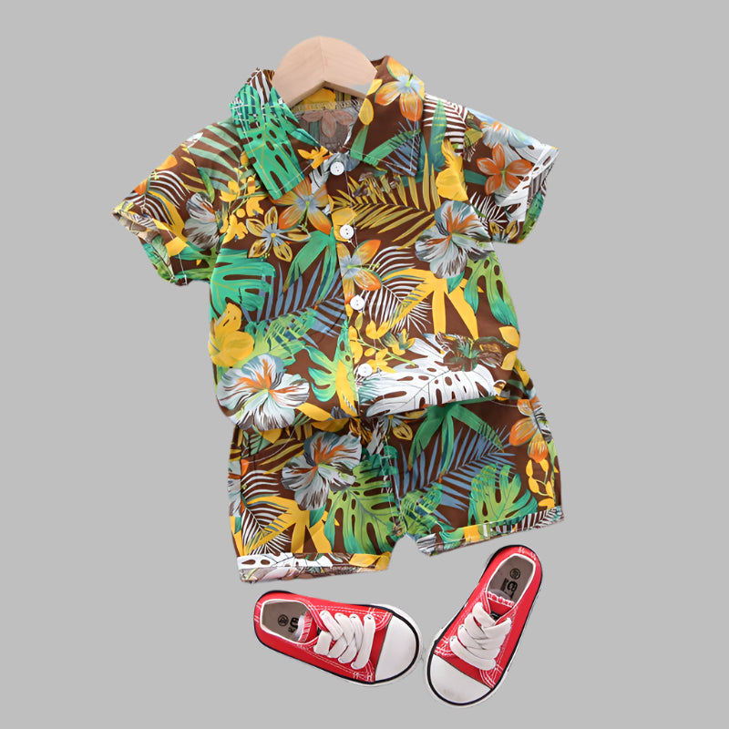 Baby & Toddler Clothes, Baby Boys Outfit, Toddler Clothing Set, Summer, Hawaiian Shirt & Shorts Set