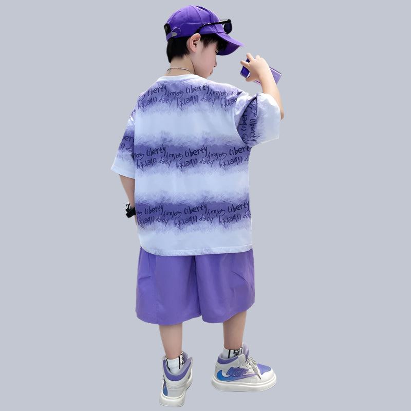 Boys T-Shirt + Cargo Shorts Set, Boys Clothing Sets, Boys T-Shirt, Boys Cargo Shorts, Boys Summer Clothes, Streetwear, hip hop