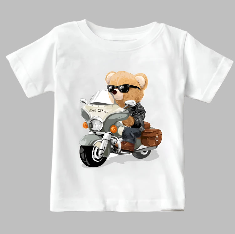 Kids Cute Graphic Print T-shirt, Boys T-shirt, Girls T-shirt, Summer, Unisex Kids Tee
