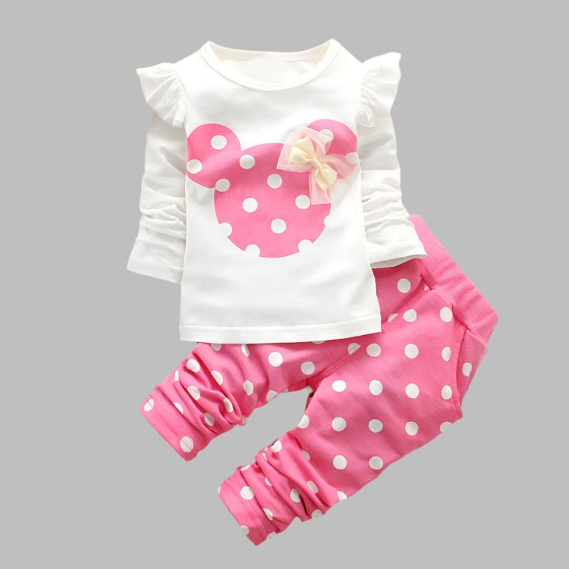 Baby Girl & Toddler Cartoon Top & Sweatpants 3M-3 Years