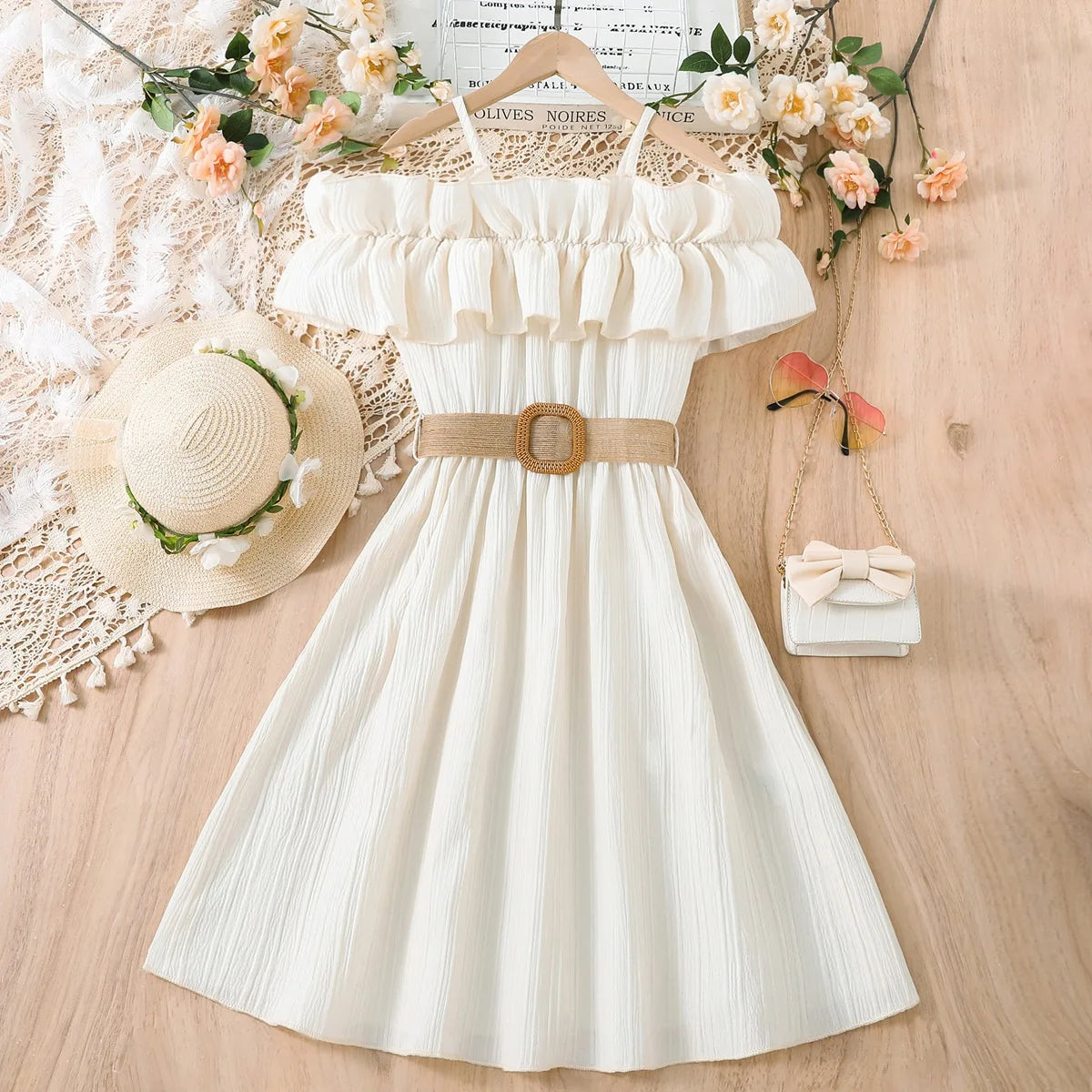 Girls-Off-Shoulder-White-Dress-Summer-Children's-Dresses