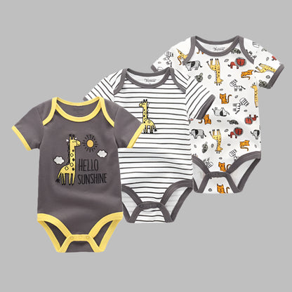 Baby Boy 3pc Short Sleeved Bodysuit Pack, Infant Clothing, KIDZADORA Baby & Children's Clothes UK