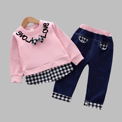 Toddler Outfit, Girls 2pc Clothing Set, Sweatshirt Toddlers, Joggers Toddler, Baby & Toddler, KIDZADORA Baby & Children's Clothing, UK