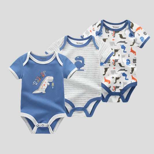 Baby Boy Clothing, Baby Boy  Dinosaur Bodysuit Multi-pack, KIDZADORA Kids Fashion UK