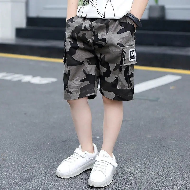 Boys-Kids-Cargo-Shorts-Children's-Teens-Trendy-Fashion-Summer-Clothing