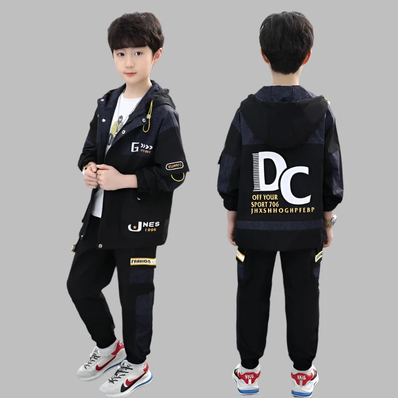 Boys  Streetwear, Outerwear, Tracksuit, Outfit, Jacket, Jogging Bottoms, Kids casual Sportswear, KIDZADORA Children's Clothing, UK 