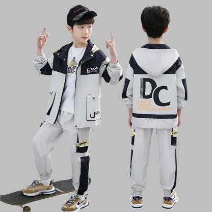 Boys  Stylish Tracksuit, Outfit, Jacket, Jogging Bottoms, Kids casual Sportswear, KIDZADORA Children's Clothing, UK 