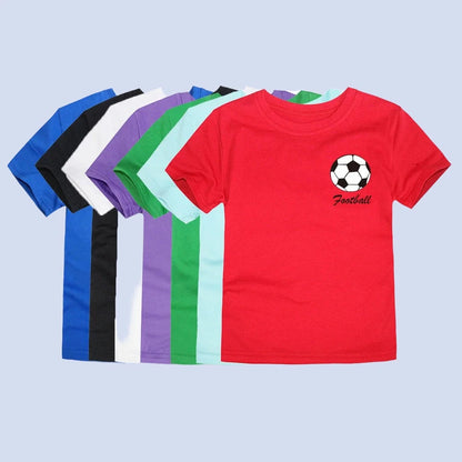 Kids T-Shirt-Boys T-Shirt-Girls T-Shirt-Children's Football Tee-KIDZADORA UK