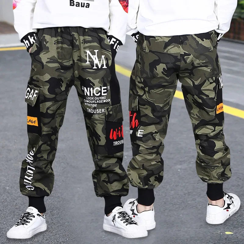 boys-camouflage-trousers-cargo-pants-4-14-years-childrens-clothing -hip hop-fashion | KIDZADORA Baby & Children's Clothing | London