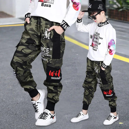 boys-camouflage-trousers-cargo-pants-4-14-years-childrens-clothing -hip hop-fashion | KIDZADORA Baby & Children's Clothing | London