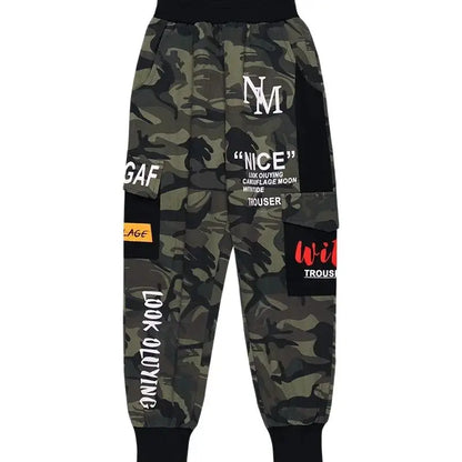 boys-camouflage-trousers-cargo-pants-4-14-years-childrens-clothing -hip hop-fashion | KIDZADORA Baby & Children's Clothing | UK London