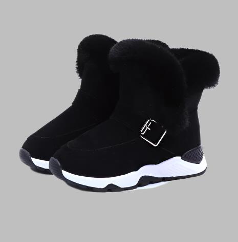 Kids Winter Boots for Girls, Black,  Plush Lined, Insulated, Girls Boots, Kids Footwear, Snow, KIDZADORA Kids Clothing & Shoes, UK