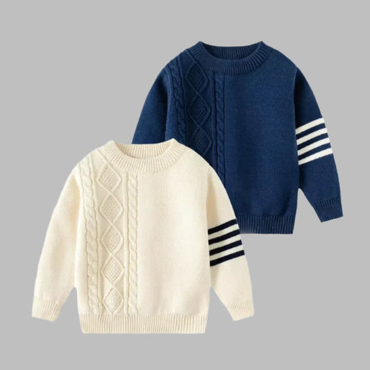 Boys' Jumpers, Solid Colour Kids Knitwear, Children's Sweater, KIDZADORA Baby & Children's Clothing UK