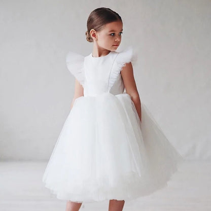 girls-white-princess-ball-gown-wedding-party-dress-3-8-years-KIDZADORA Baby & Children's Clothing - UK