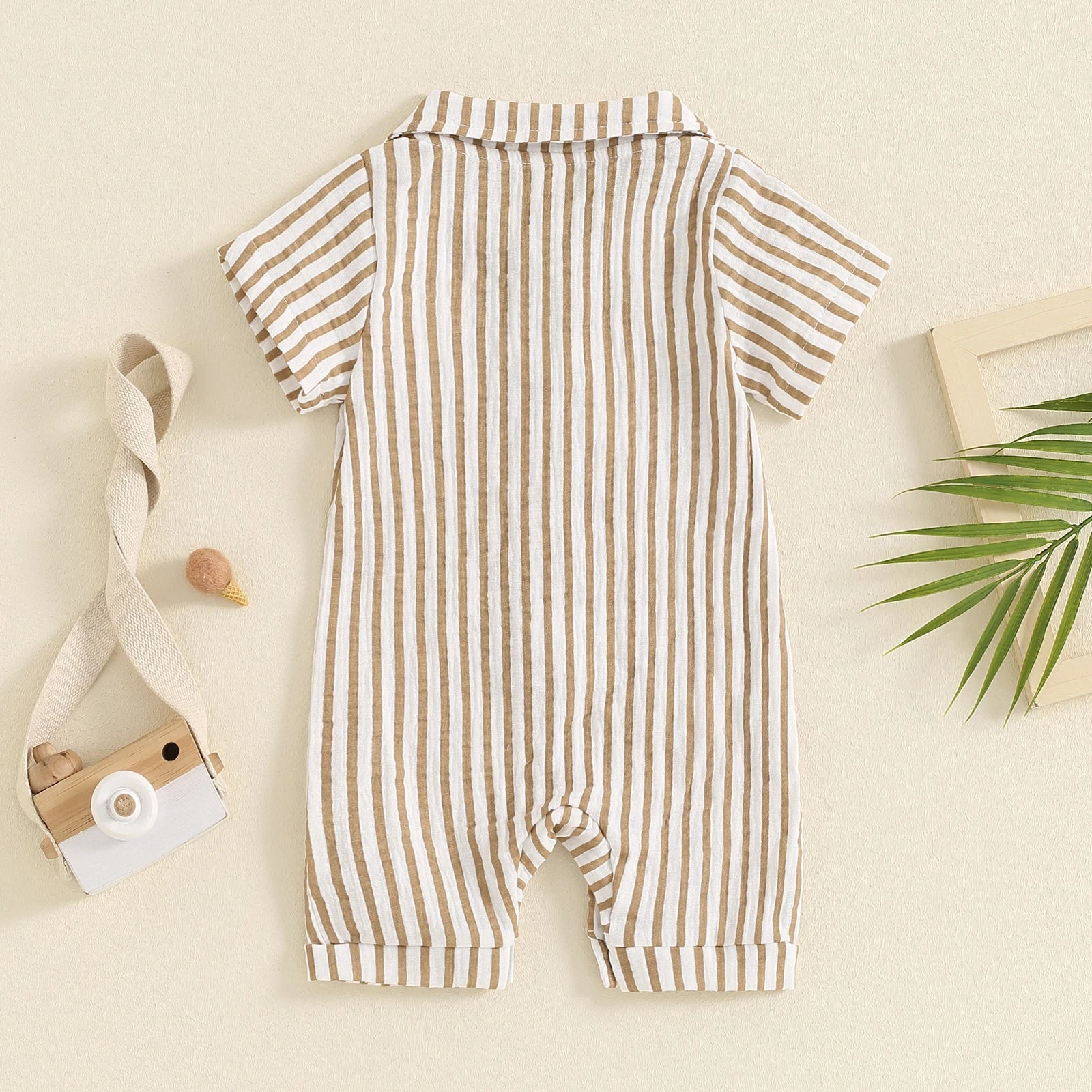 Baby Romper Striped Summer Jumpsuit Short Sleeves KIDZADORA Baby & Children's Clothing UK