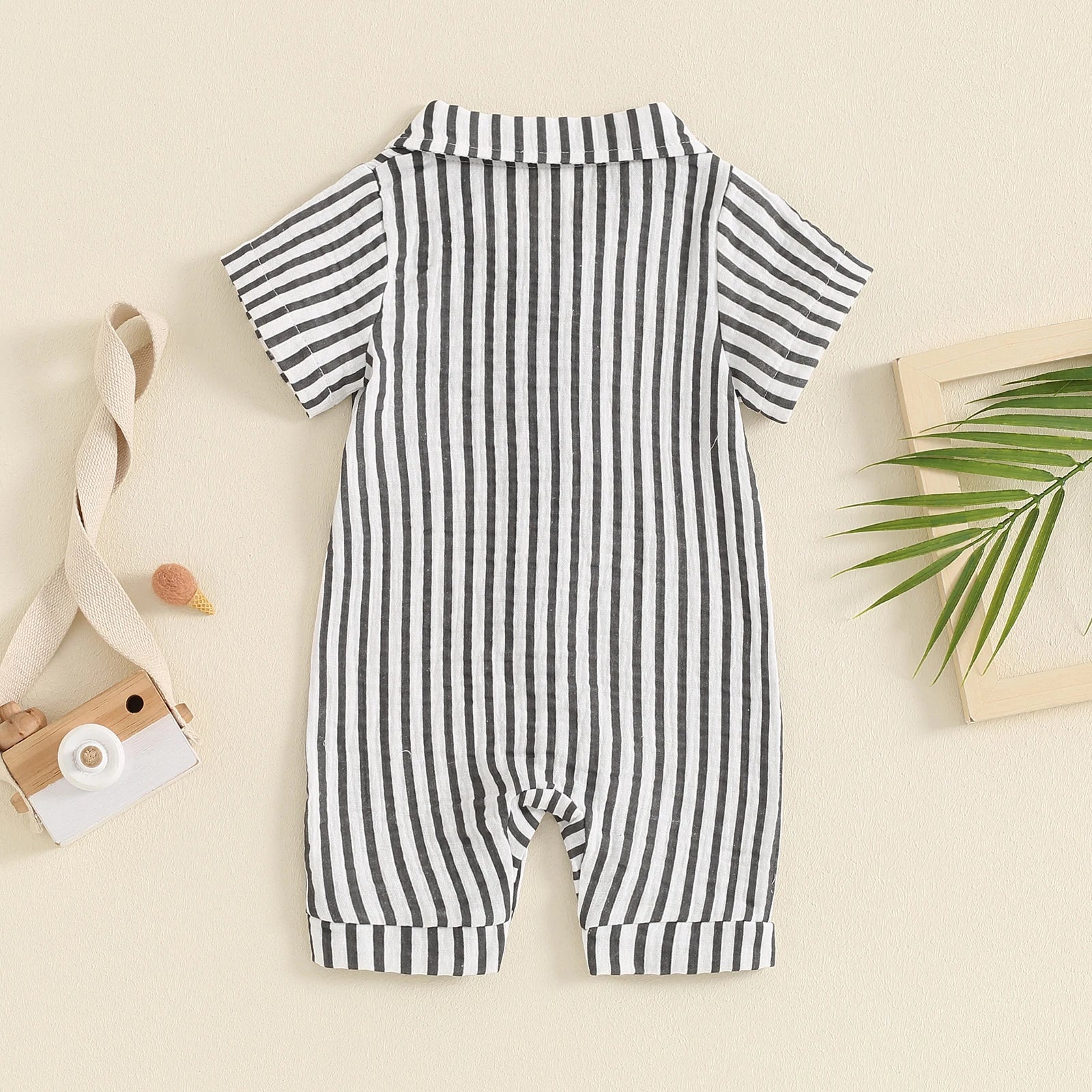 Baby Romper Striped Infant Jumpsuit Short Sleeves KIDZADORA Baby & Children's Clothing UK