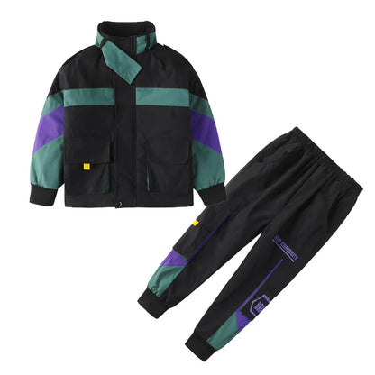 Cargo Style Pants Trousers with Jacket | Boys Tracksuit | Boys 2pc Clothing Set | Kids Fashion  Sportswear | KIDZADORA Kids Clothing  & Footwear