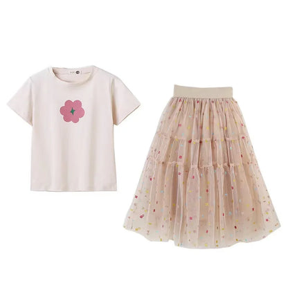 Girls Fashion | Girls Skirt + T-shirt Set | Kids Clothing for Girls | KIDZADORA Kids Clothing | UK