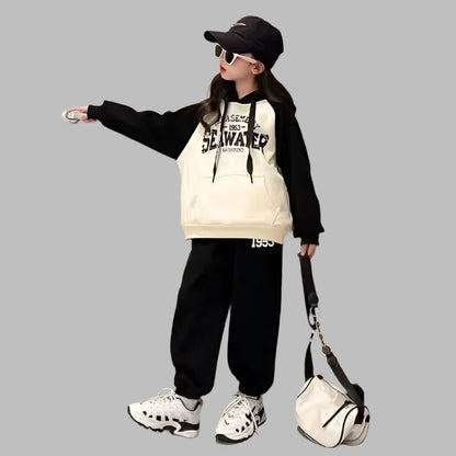 Girls Stylish 2pc Sweatshirt + Joggers 5-14 Years