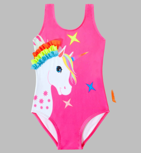 Girls Unicorn Swimsuit, Kids' Swimwear