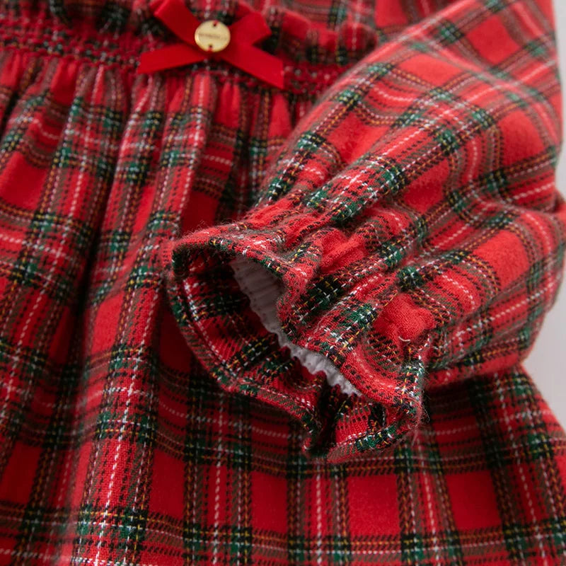 Girls Scottish Red Plaid Classic Dress | Dresses For Girls | KIDZADORA Baby & Children's Clothing & Footwear | UK