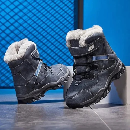 Casual Boots for Children | Kids Snow Boots | Boys Leather Winter Footwear | Unisex Leather Winter Boots for Kids | KIDZADORA Children's Clothing & Footwear UK | London Kids Fashion