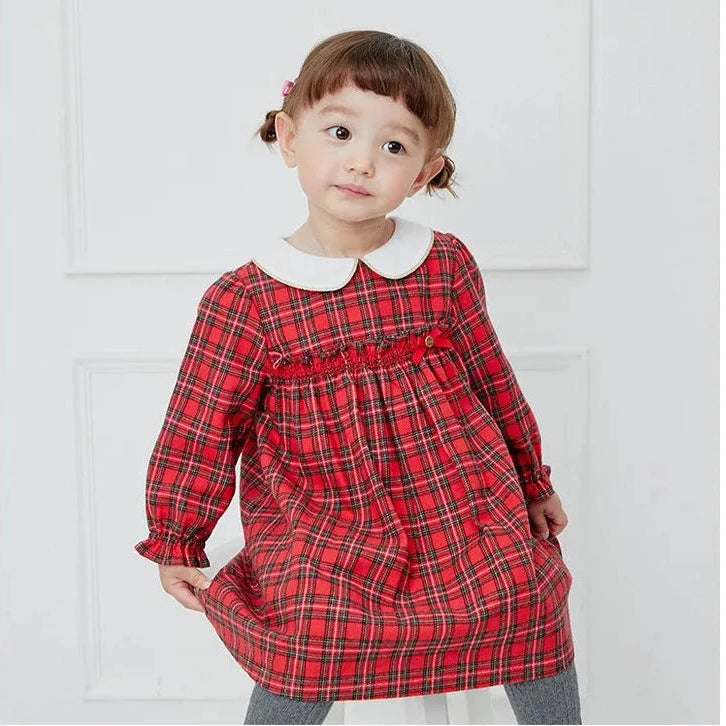 Girls Scottish Red Plaid Dress | Dresses For Girls | KIDZADORA Baby & Children's Clothing & Footwear | UK