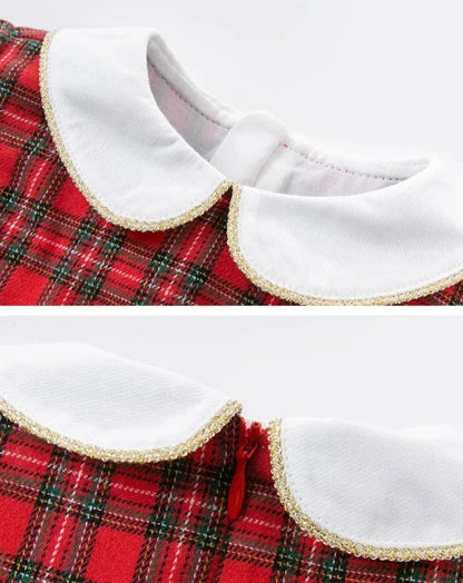 Girls Scottish Red Plaid Dress by Dave & Bella  | Dresses For Girls | KIDZADORA Baby & Children's Clothing & Footwear | UK