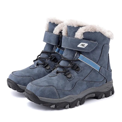 Kids Snow Boots | Boys Leather Winter Footwear | Unisex Leather Winter Boots for Kids | KIDZADORA Children's Clothing & Footwear UK |  Kids Stylish Fashion