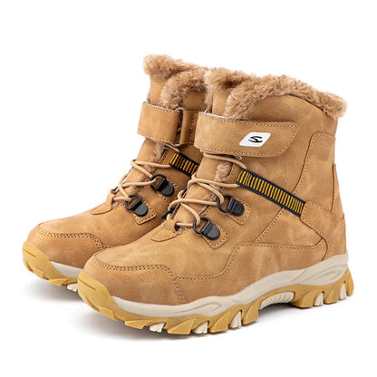 Kids Snow Boots | Boys Leather Winter Footwear | Unisex Leather Winter Boots for Kids | KIDZADORA Children's Clothing & Footwear UK | Kids Fashion