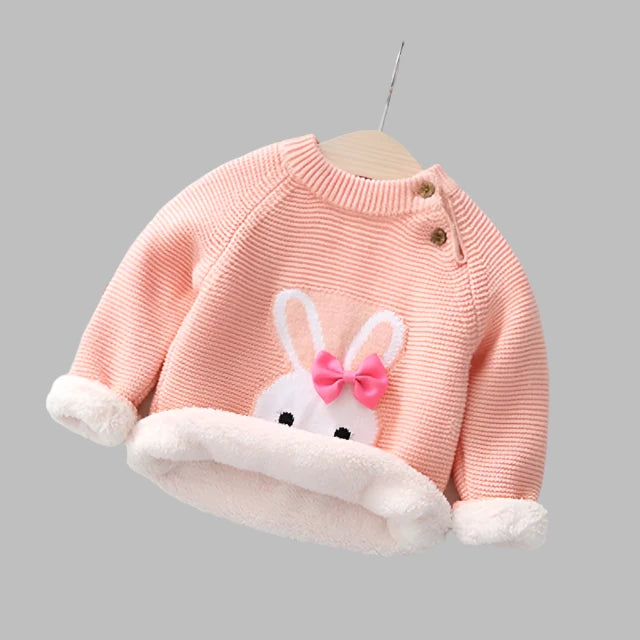 Girls Knitted Jumper, Infant Sweater, Kids Fleece Jumper, Children's Knitwear, Pink Baby Jumper, KIDZADORA Baby & Children's Clothes, UK