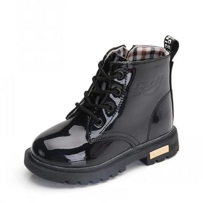 Girls Ankle Boots | Kids Black Patent Fashion Boots | Children's Footwear | KIDZADORA Baby & Children's Clothes & Footwear UK