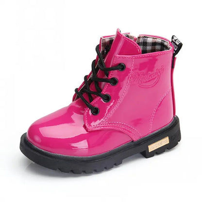 Children's Patent Leather Ankle Boots