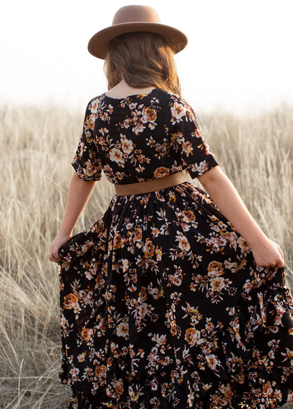 Girls Boho Chic Country Maxi Dress 3-12 Years | Girls Casual Stylish Summer Dresses | KIDZADORA Baby & Children's Clothing