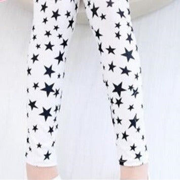 Kids Children's Leggings | Leggings for Girls + Toddlers | Star Printed Leggings | Floral Colourful Long Leggings | KIDZADORA Baby, Girls & Boys Clothing | UK