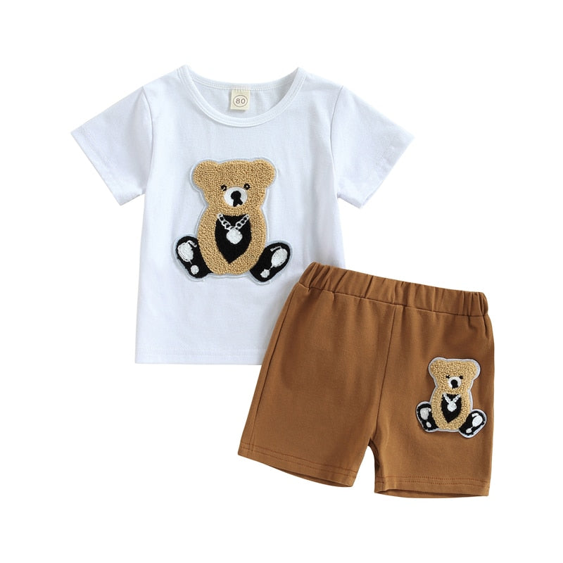 Baby Toddler Infant Summer T-shirt + Shorts Set | KIDZADORA Baby & Children's Clothing | UK Kids Clothing Store