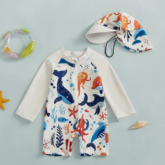 Toddler All-In-One Swimsuit 6M-5 Years