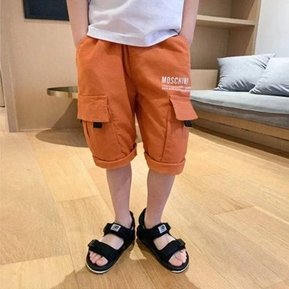 Trendy- Fashion-Boys-Cargo-Shorts-Pants-Summer-Kids-Teens-Children's-Clothing