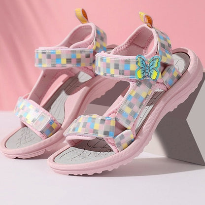 Girls Pink Sandals | Girls Summer Footwear | KIDZADORA Kids Fashion UK