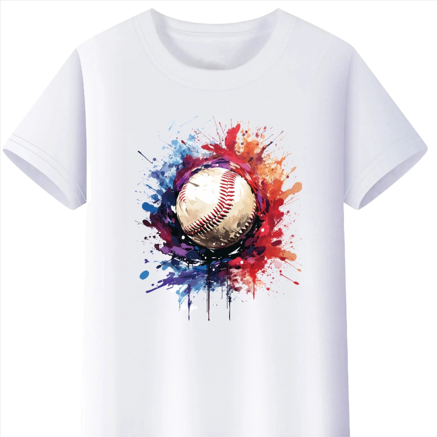 Kids-Baseball-T-Shirt-Cotton-Boys-Girls-Teens-Summer-Short-Sleeve-Top-KIDZADORA-Children's-Clothing