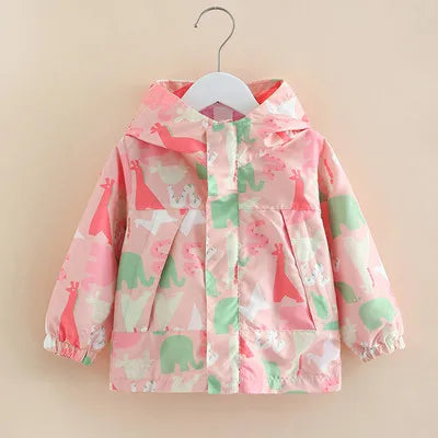 Girls-Kids-Fashion-Windbreaker-Jacket-3-to-12-Years-Spring-Autumn-Animal-Print-Design-Toddler-Outerwear-Clothing-KIDZADORA Baby & Kids Clothing UK