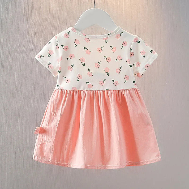 Summer-Infant-Toddler-Girl-Dress-Peter-Pan-Collar-Floral-Dresses-Children's-Clothing-Girl-KIDZADORA-UK