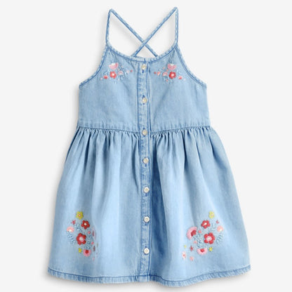 KIDZADORA UK | Kids Clothing UK | Little Maven Denim Girls Dress