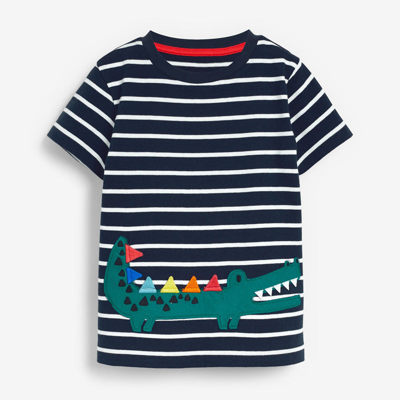 Toddler's Summer Dino Outfit | Boys Dinosaur T-shirt + Shorts Set | Dinosaur Clothing Set for Boys | KIDZADORA Baby & Kids Clothing | London | Essex