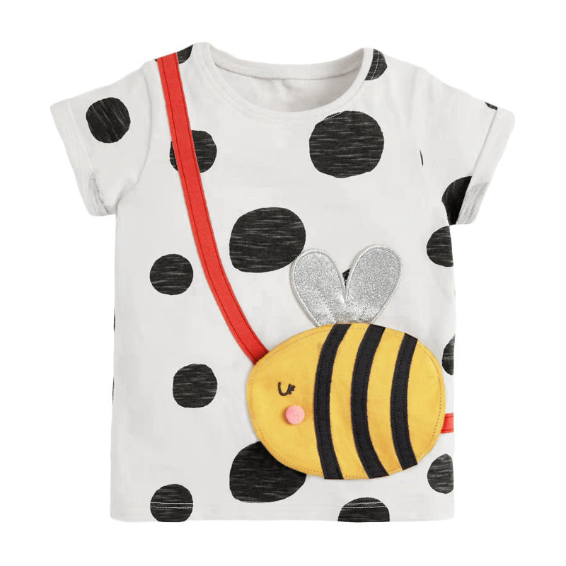 Girls/Toddler Cute Bee T-Shirt 2-7 Years