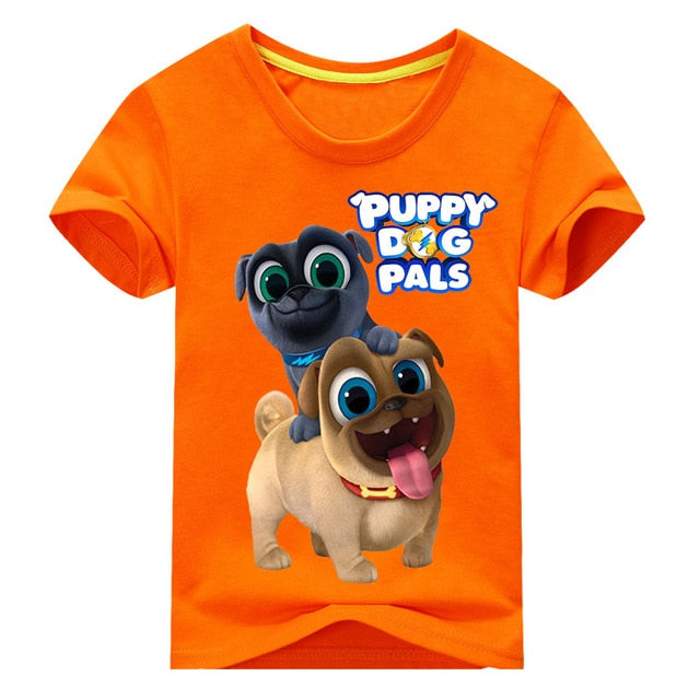 Kids Cartoon Character Orange T-Shirt | KIDZADORA UK