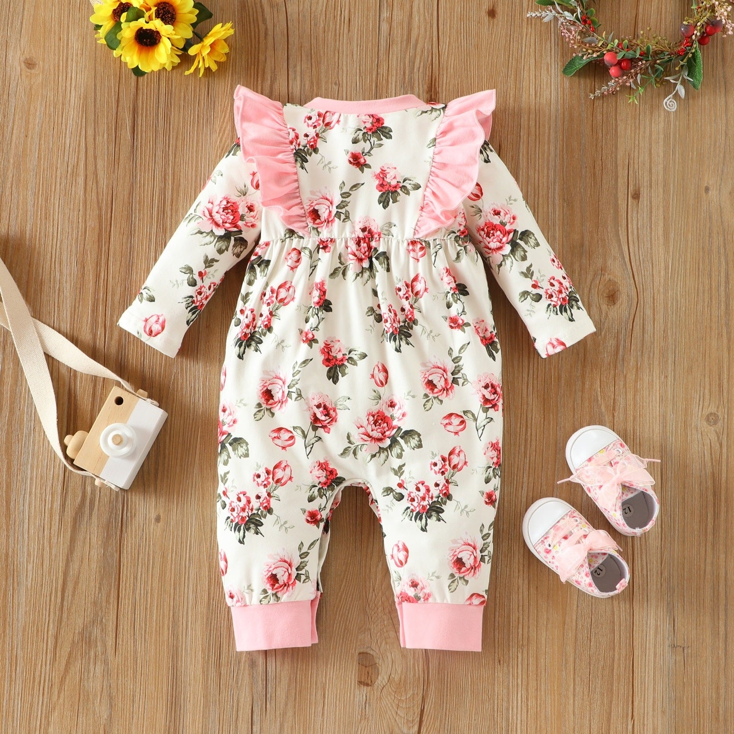 Infant Floral Rompr | KIDZADORA Baby & Kids Clothes | Baby Girls Rompersuit | Babygrow