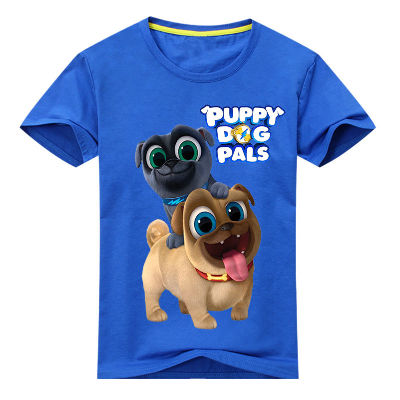 Kids Cartoon Character Blue T-Shirt | KIDZADORA UK