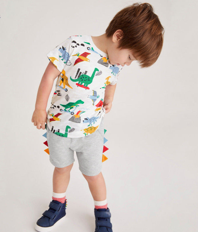 Dinosaur Shorts & T-Shirt Set 2 to 7 Years