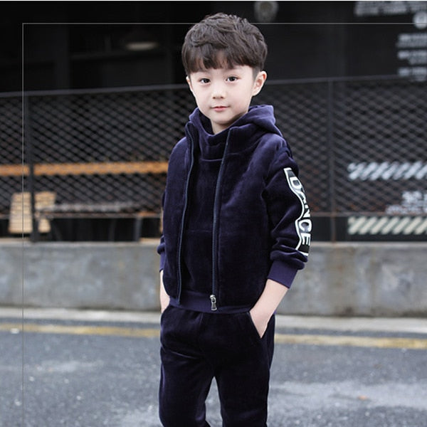 Boys & Girls 3pc Navy Tracksuit | Kids Navy Dance Casual Sports Wear | 4-12 Year Old Kids Clothing | KIDZADORA.COM UK Baby & Children's Clothing